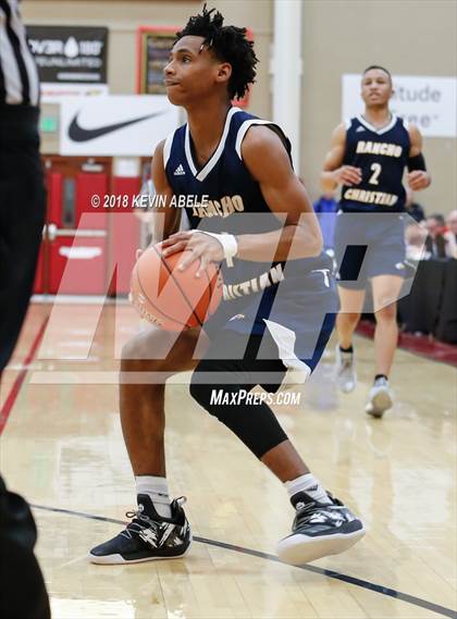 Thumbnail 1 in Simeon vs Rancho Christian (Hoophall West Tournament) photogallery.