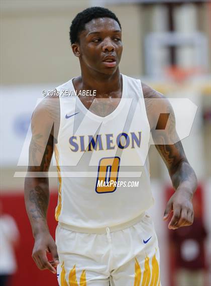 Thumbnail 2 in Simeon vs Rancho Christian (Hoophall West Tournament) photogallery.