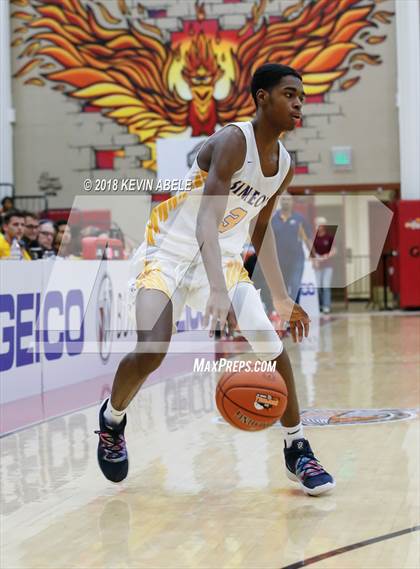 Thumbnail 1 in Simeon vs Rancho Christian (Hoophall West Tournament) photogallery.