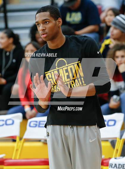 Thumbnail 2 in Simeon vs Rancho Christian (Hoophall West Tournament) photogallery.