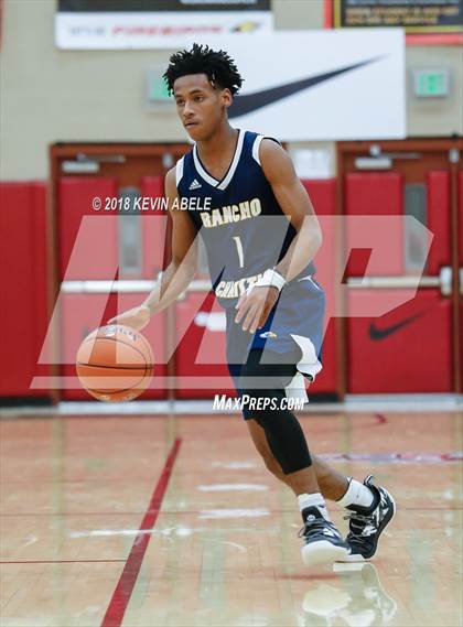 Thumbnail 1 in Simeon vs Rancho Christian (Hoophall West Tournament) photogallery.