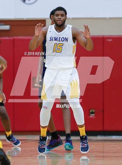 Thumbnail 2 in Simeon vs Rancho Christian (Hoophall West Tournament) photogallery.