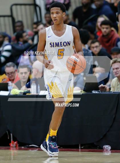 Thumbnail 3 in Simeon vs Rancho Christian (Hoophall West Tournament) photogallery.