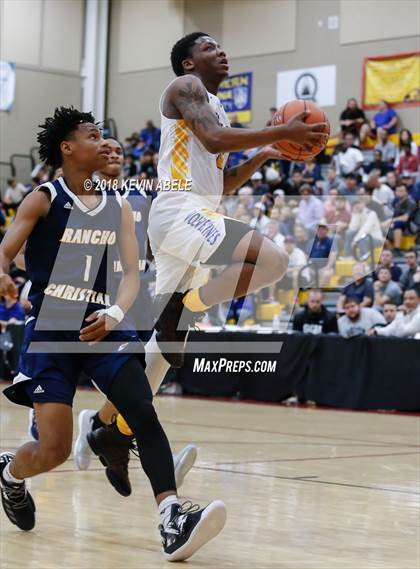 Thumbnail 1 in Simeon vs Rancho Christian (Hoophall West Tournament) photogallery.