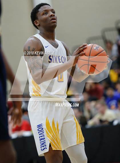 Thumbnail 2 in Simeon vs Rancho Christian (Hoophall West Tournament) photogallery.