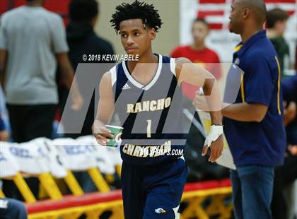 Thumbnail 2 in Simeon vs Rancho Christian (Hoophall West Tournament) photogallery.