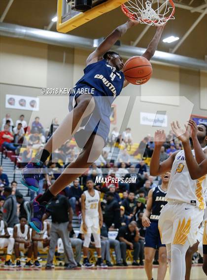 Thumbnail 2 in Simeon vs Rancho Christian (Hoophall West Tournament) photogallery.