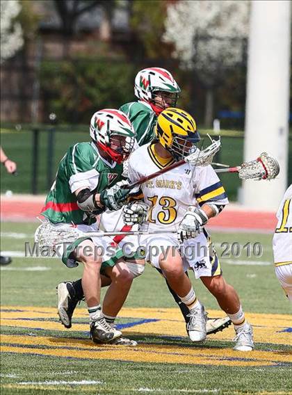 Thumbnail 1 in The Woodlands Christian Academy vs St. Marks photogallery.
