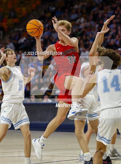 Thumbnail 1 in Crimson Cliffs vs Sky View (UHSAA 4A Semifinal) photogallery.