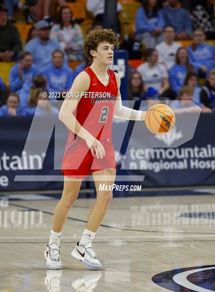 Thumbnail 1 in Crimson Cliffs vs Sky View (UHSAA 4A Semifinal) photogallery.