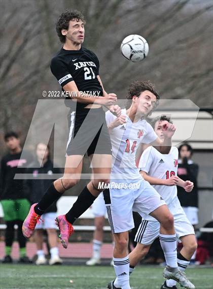 Thumbnail 2 in Pomperaug @ Xavier (CIAC Class L Quarterfinal) photogallery.