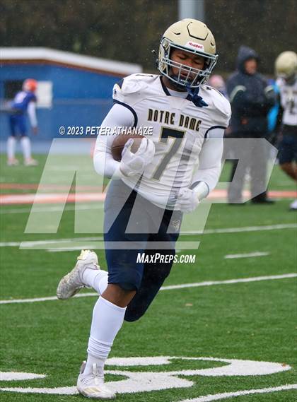 Thumbnail 1 in Notre Dame Catholic vs. Bloomfield (CIAC Class S Semifinal) photogallery.