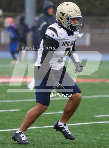 Thumbnail 1 in Notre Dame Catholic vs. Bloomfield (CIAC Class S Semifinal) photogallery.