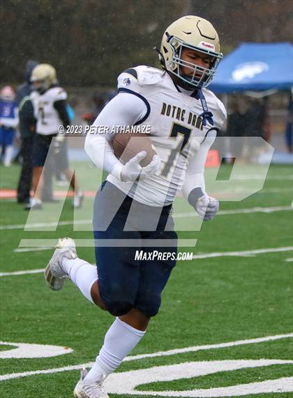 Thumbnail 2 in Notre Dame Catholic vs. Bloomfield (CIAC Class S Semifinal) photogallery.