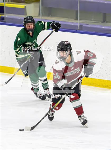 Thumbnail 2 in Worcester Academy vs. Proctor Academy (Watkins Invitational) photogallery.