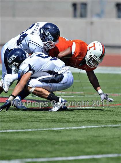 Thumbnail 2 in Timpview vs. Bakersfield (Mission Viejo Football Classic) photogallery.