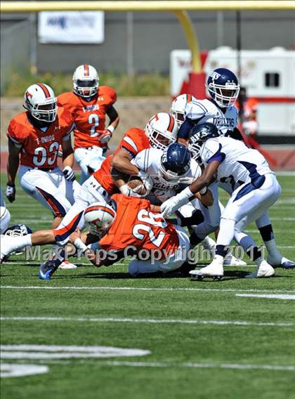Thumbnail 1 in Timpview vs. Bakersfield (Mission Viejo Football Classic) photogallery.