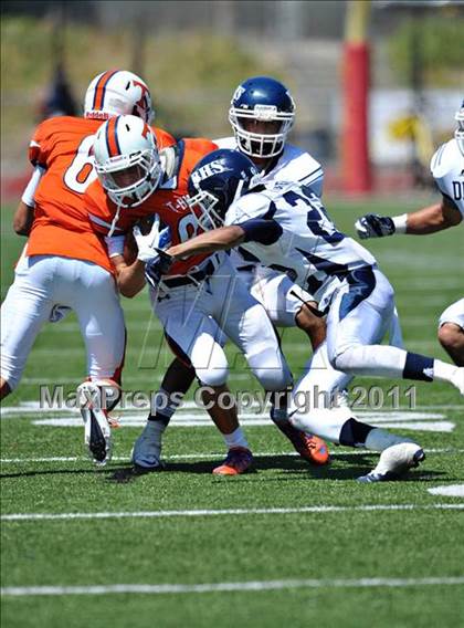 Thumbnail 3 in Timpview vs. Bakersfield (Mission Viejo Football Classic) photogallery.