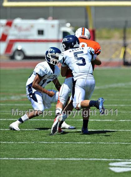 Thumbnail 1 in Timpview vs. Bakersfield (Mission Viejo Football Classic) photogallery.