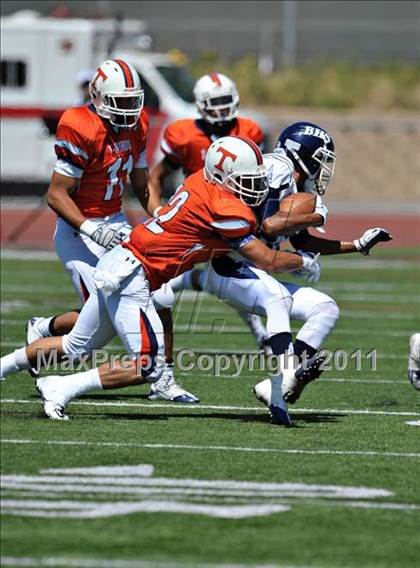 Thumbnail 1 in Timpview vs. Bakersfield (Mission Viejo Football Classic) photogallery.