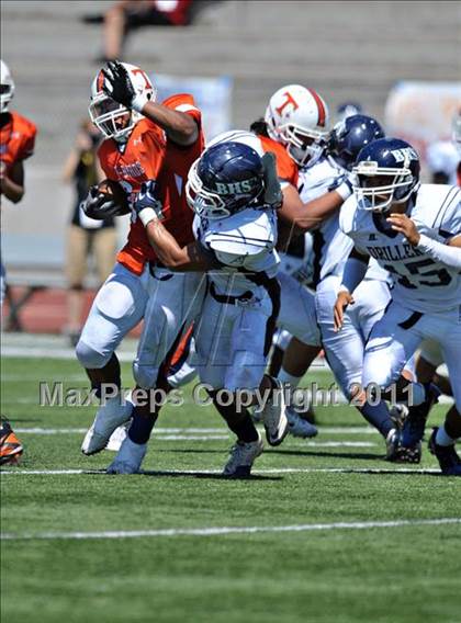Thumbnail 1 in Timpview vs. Bakersfield (Mission Viejo Football Classic) photogallery.