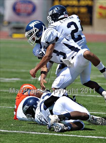 Thumbnail 1 in Timpview vs. Bakersfield (Mission Viejo Football Classic) photogallery.