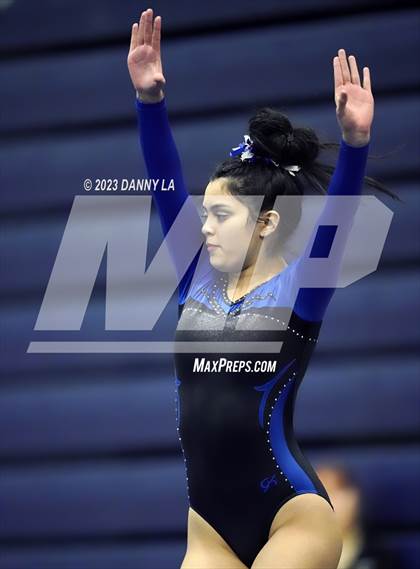 Thumbnail 3 in Yorktown Gymnastics Meet photogallery.