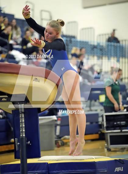 Thumbnail 3 in Yorktown Gymnastics Meet photogallery.