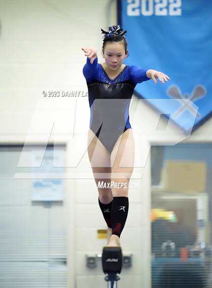Thumbnail 3 in Yorktown Gymnastics Meet photogallery.