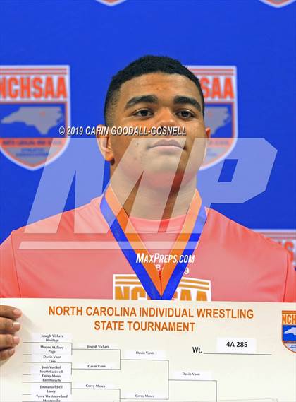 Thumbnail 3 in NCHSAA State 4A Wrestling Championships (Awards) photogallery.