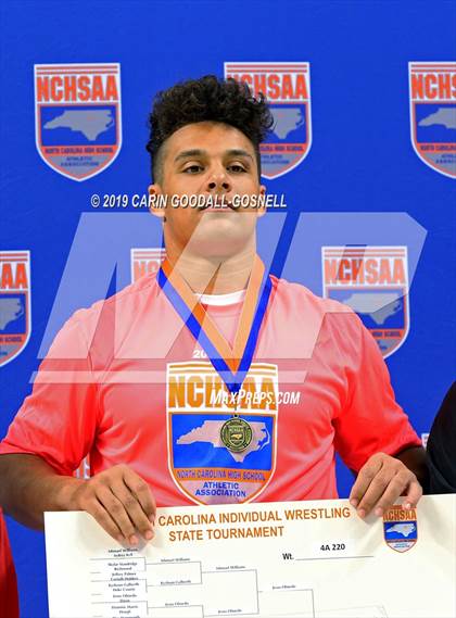 Thumbnail 2 in NCHSAA State 4A Wrestling Championships (Awards) photogallery.