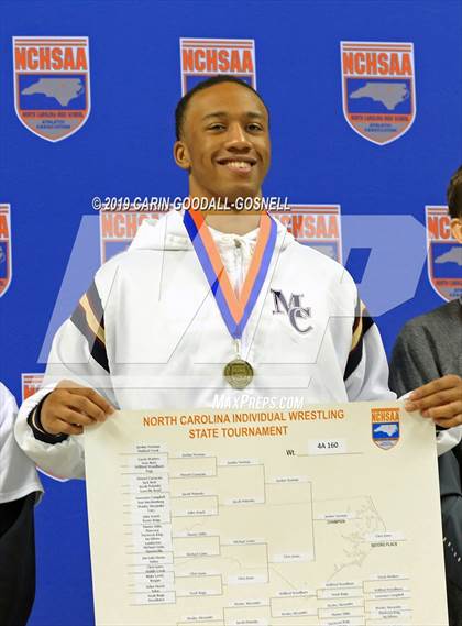 Thumbnail 3 in NCHSAA State 4A Wrestling Championships (Awards) photogallery.