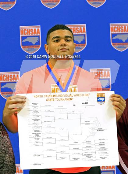 Thumbnail 1 in NCHSAA State 4A Wrestling Championships (Awards) photogallery.
