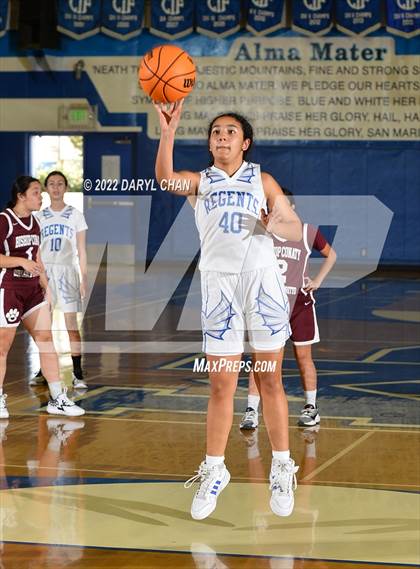 Thumbnail 2 in Bishop Conaty-Loretto vs. St. Lucy's (San Marino Tournament) photogallery.