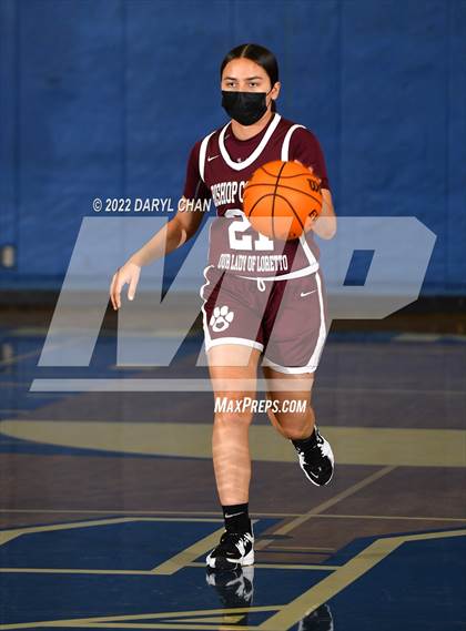 Thumbnail 2 in Bishop Conaty-Loretto vs. St. Lucy's (San Marino Tournament) photogallery.