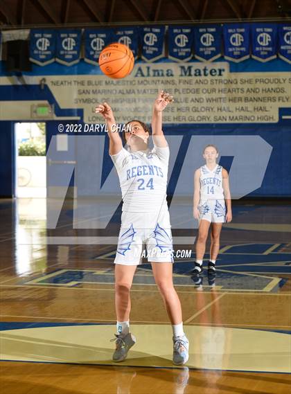 Thumbnail 2 in Bishop Conaty-Loretto vs. St. Lucy's (San Marino Tournament) photogallery.