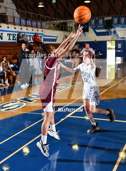 Thumbnail 2 in Bishop Conaty-Loretto vs. St. Lucy's (San Marino Tournament) photogallery.