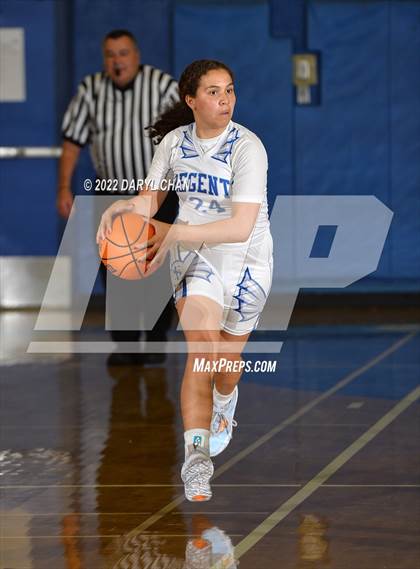 Thumbnail 3 in Bishop Conaty-Loretto vs. St. Lucy's (San Marino Tournament) photogallery.