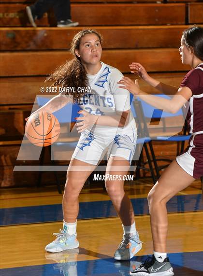 Thumbnail 1 in Bishop Conaty-Loretto vs. St. Lucy's (San Marino Tournament) photogallery.