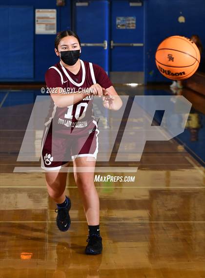 Thumbnail 2 in Bishop Conaty-Loretto vs. St. Lucy's (San Marino Tournament) photogallery.