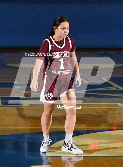 Thumbnail 3 in Bishop Conaty-Loretto vs. St. Lucy's (San Marino Tournament) photogallery.