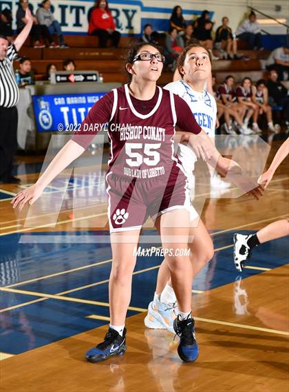 Thumbnail 1 in Bishop Conaty-Loretto vs. St. Lucy's (San Marino Tournament) photogallery.
