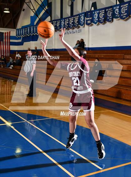 Thumbnail 2 in Bishop Conaty-Loretto vs. St. Lucy's (San Marino Tournament) photogallery.