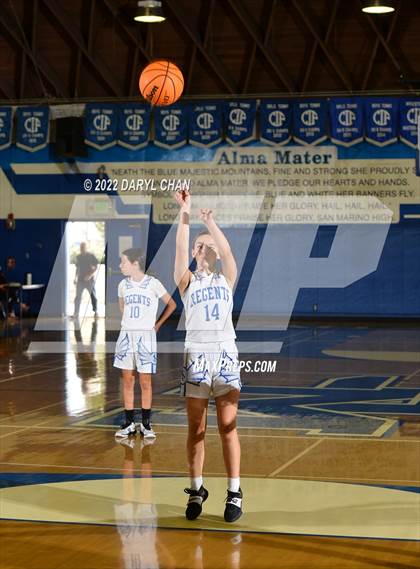Thumbnail 1 in Bishop Conaty-Loretto vs. St. Lucy's (San Marino Tournament) photogallery.