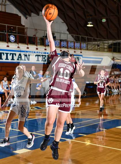 Thumbnail 3 in Bishop Conaty-Loretto vs. St. Lucy's (San Marino Tournament) photogallery.