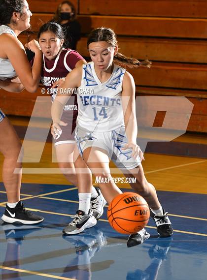 Thumbnail 3 in Bishop Conaty-Loretto vs. St. Lucy's (San Marino Tournament) photogallery.