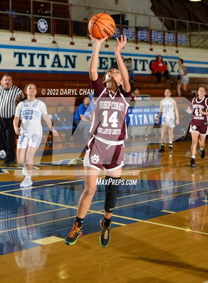 Thumbnail 2 in Bishop Conaty-Loretto vs. St. Lucy's (San Marino Tournament) photogallery.