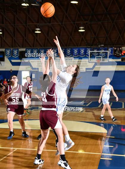 Thumbnail 3 in Bishop Conaty-Loretto vs. St. Lucy's (San Marino Tournament) photogallery.