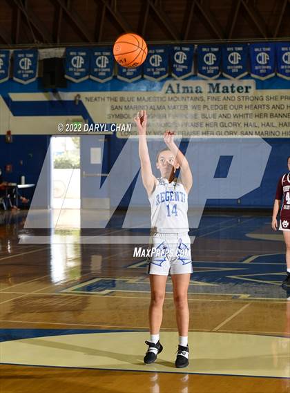 Thumbnail 3 in Bishop Conaty-Loretto vs. St. Lucy's (San Marino Tournament) photogallery.