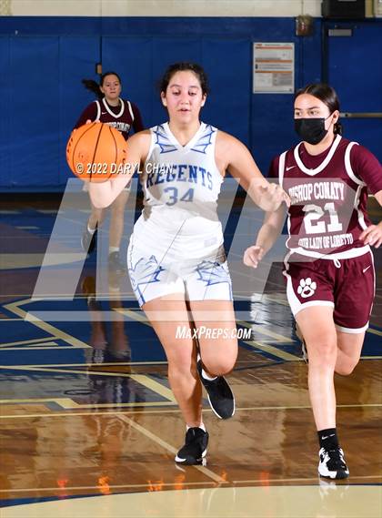 Thumbnail 2 in Bishop Conaty-Loretto vs. St. Lucy's (San Marino Tournament) photogallery.